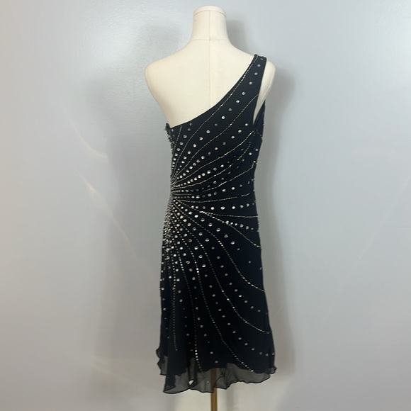 Scala Vintage Black Short Silk Dress - Picture 11 of 16